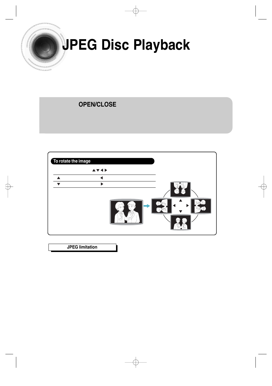 Jpeg disc playback | Samsung AH68-01720S User Manual | Page 33 / 89