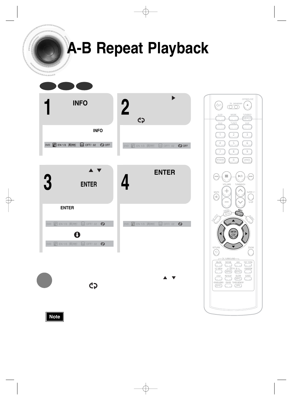 A-b repeat playback | Samsung AH68-01720S User Manual | Page 43 / 89