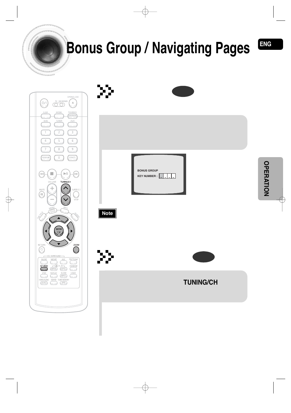 Bonus group / navigating pages, Bonus group, Navigating pages | Samsung AH68-01720S User Manual | Page 46 / 89