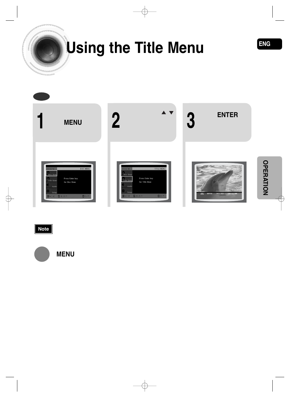 Using the title menu | Samsung AH68-01720S User Manual | Page 50 / 89