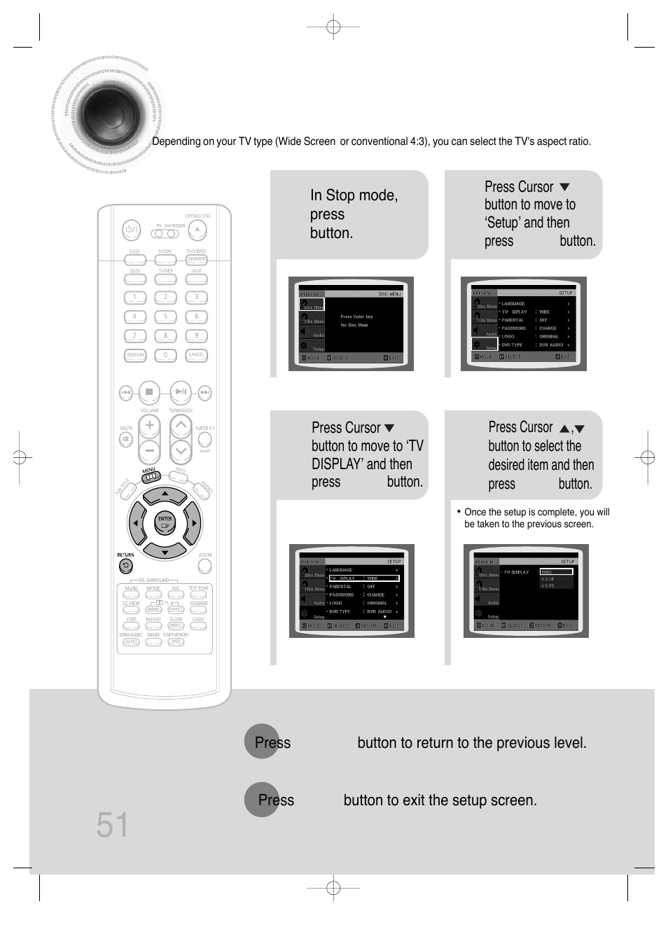 51 setting tv screen type | Samsung AH68-01720S User Manual | Page 53 / 89