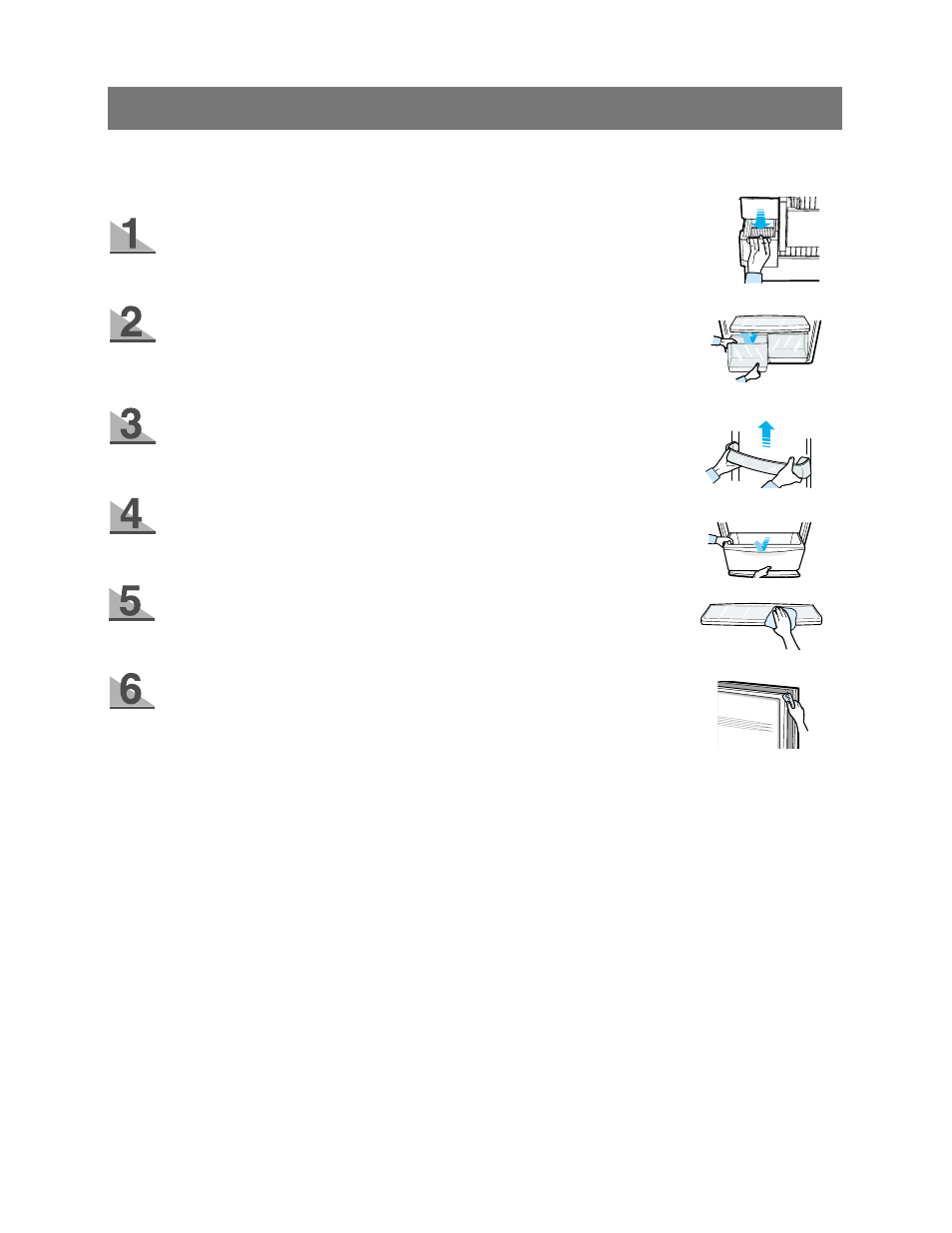 Removing and cleaning accessories | Samsung RB195ZABB User Manual | Page 11 / 24