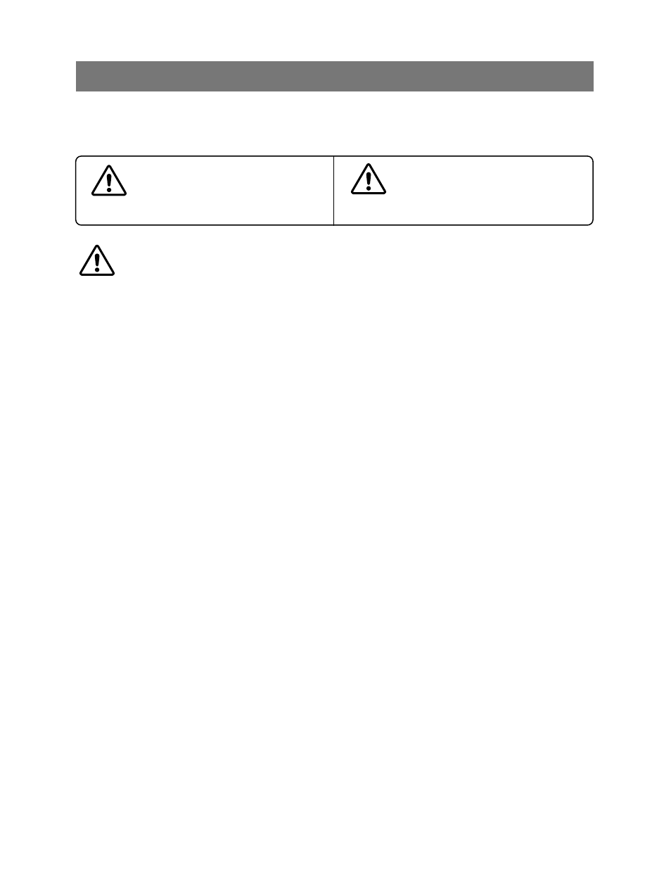 Warnings / safety precautions, Warning, Caution | Samsung RB195ZABB User Manual | Page 3 / 24