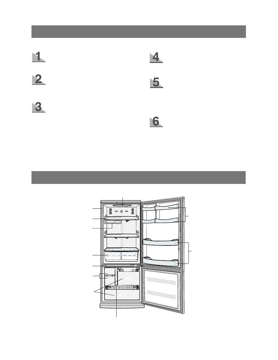 Preparing the fridge / freezer, View of your fridge / freezer | Samsung RB195ZABB User Manual | Page 6 / 24