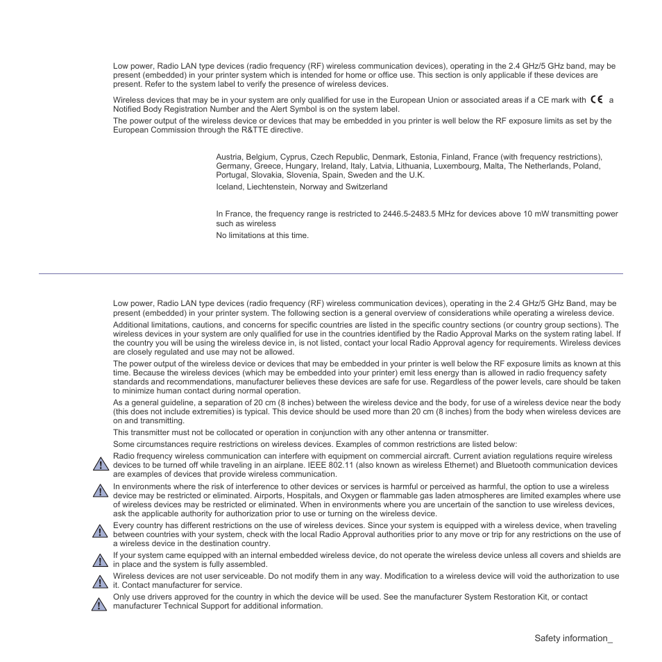 Regulatory compliance statements | Samsung CLP-310W User Manual | Page 11 / 107