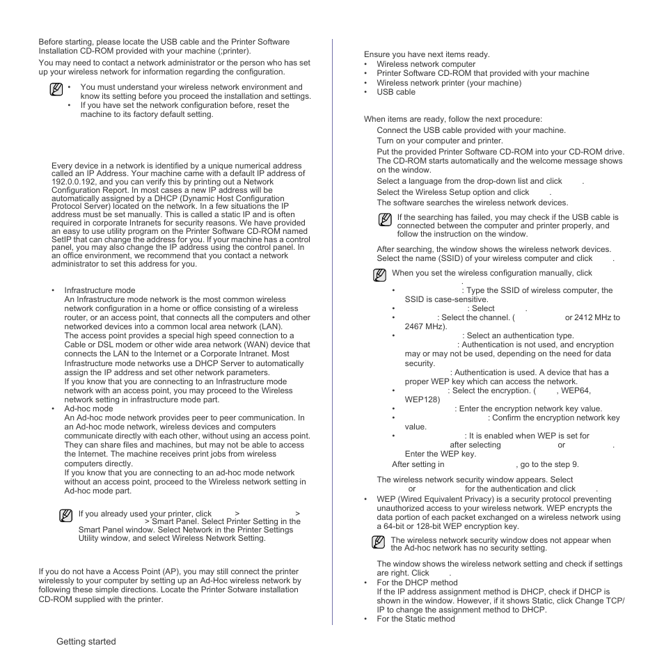 Checking your network environments | Samsung CLP-310W User Manual | Page 24 / 107