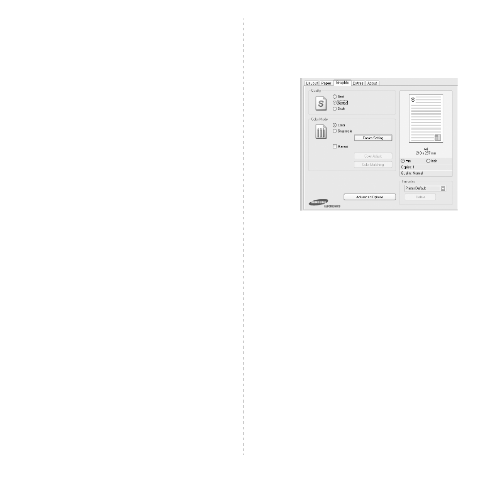 Graphics tab | Samsung CLP-310W User Manual | Page 83 / 107