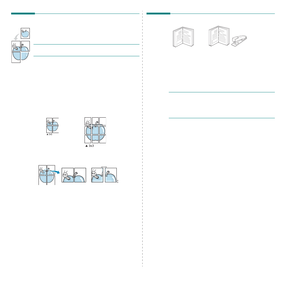 Printing posters, Printing booklets, Printing posters printing booklets | Samsung CLP-310W User Manual | Page 87 / 107