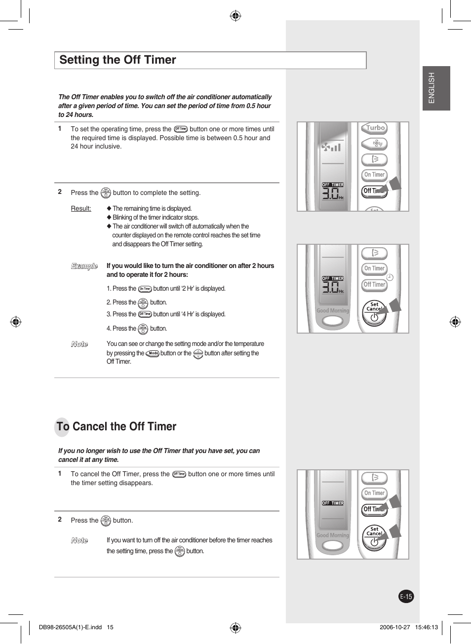 Samsung AS18J User Manual | Page 15 / 20