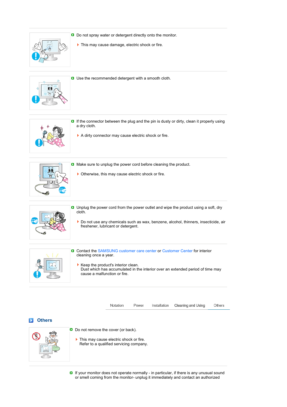 Others | Samsung 225UW User Manual | Page 6 / 59