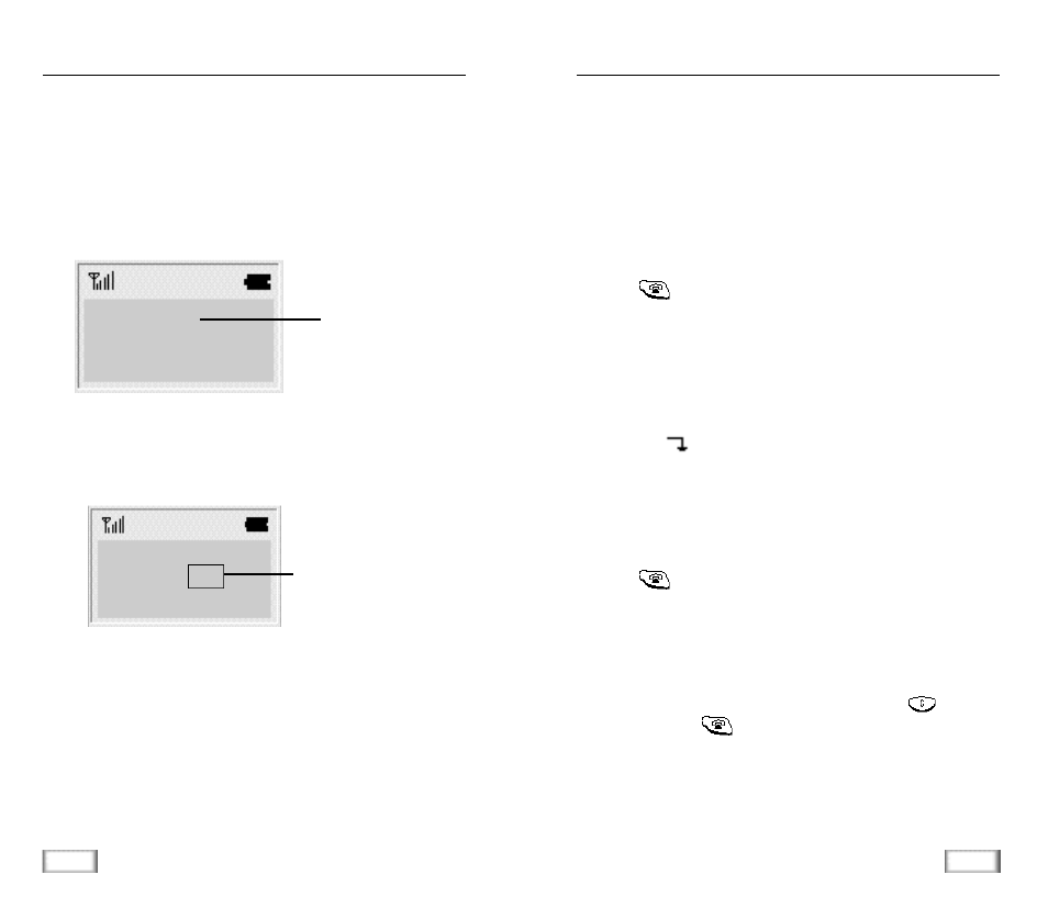 Caller id display, Last number redial | Samsung SP-R6100 User Manual | Page 12 / 34