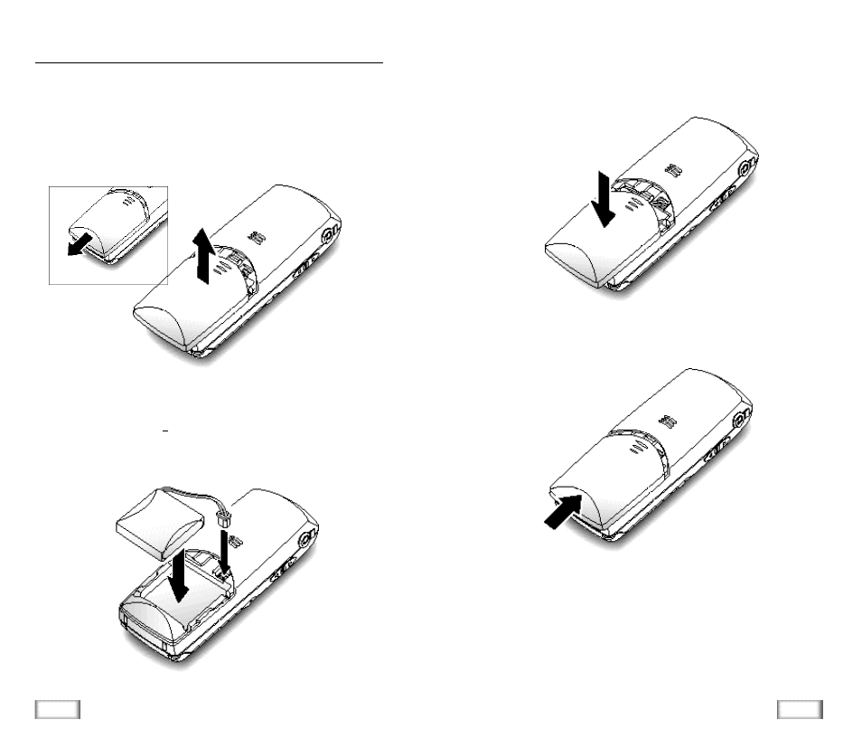 Installing handset battery | Samsung SP-R6100 User Manual | Page 7 / 34