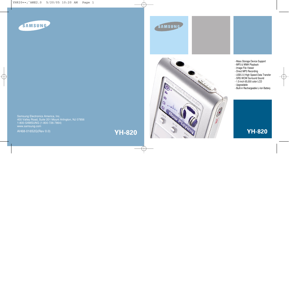 Samsung YH-820 User Manual | 35 pages