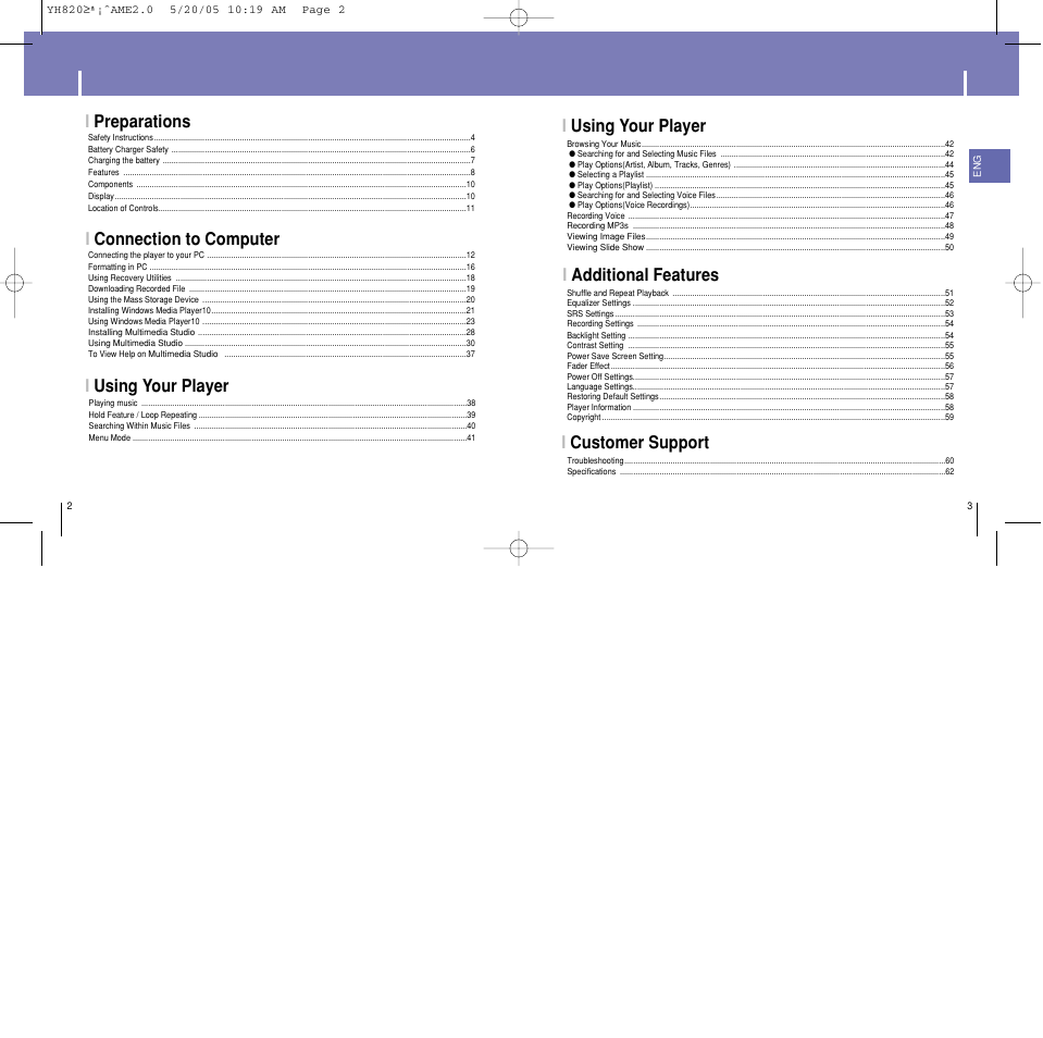 Samsung YH-820 User Manual | Page 2 / 35