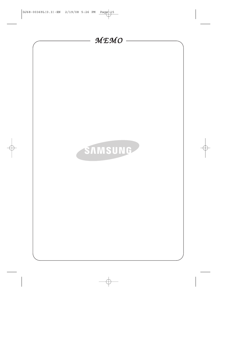 Samsung DJ68-00369L User Manual | Page 15 / 16