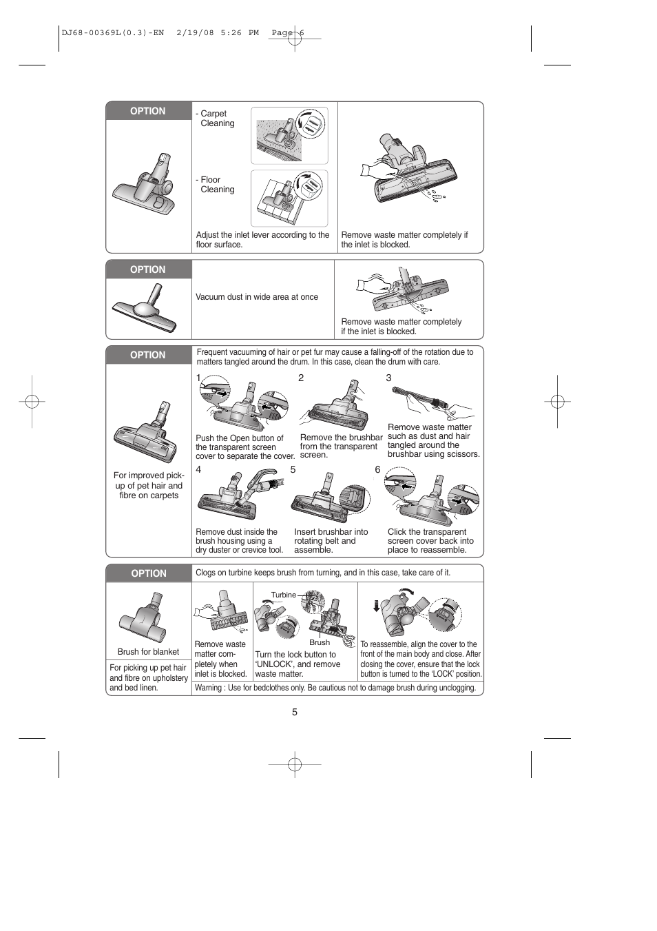 Samsung DJ68-00369L User Manual | Page 6 / 16
