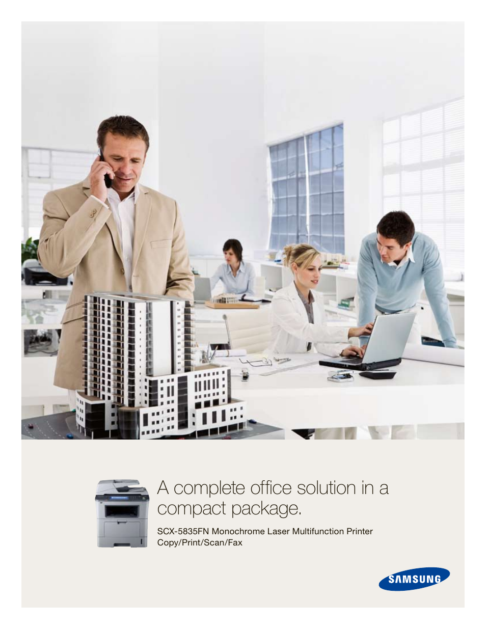 A complete office solution in a compact package | Samsung SCX-5835FN User Manual | Page 2 / 4