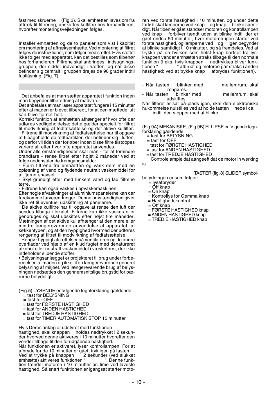 Ardo VA61INOX User Manual | Page 10 / 28