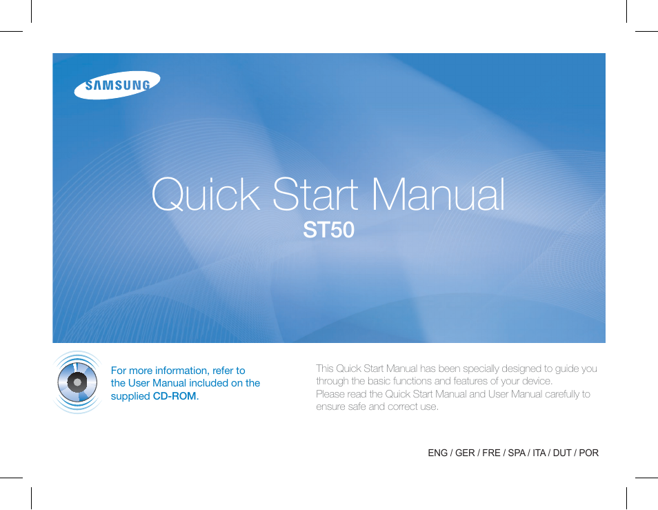 Samsung ST50 User Manual | 72 pages