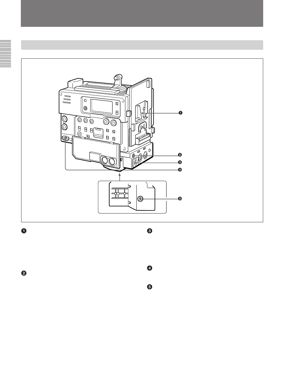Location and function of parts, Power supply | Samsung DSR-1/1P User Manual | Page 10 / 84