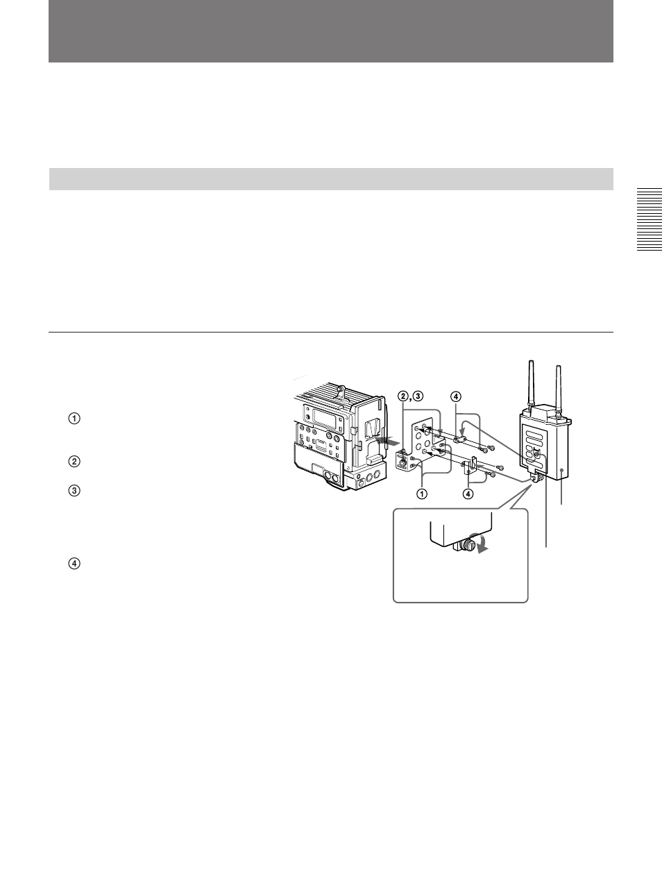 Connecting audio system, Using a wireless microphone system | Samsung DSR-1/1P User Manual | Page 29 / 84