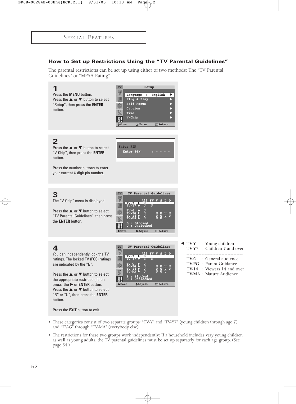 Samsung HC-R5251W User Manual | Page 52 / 64