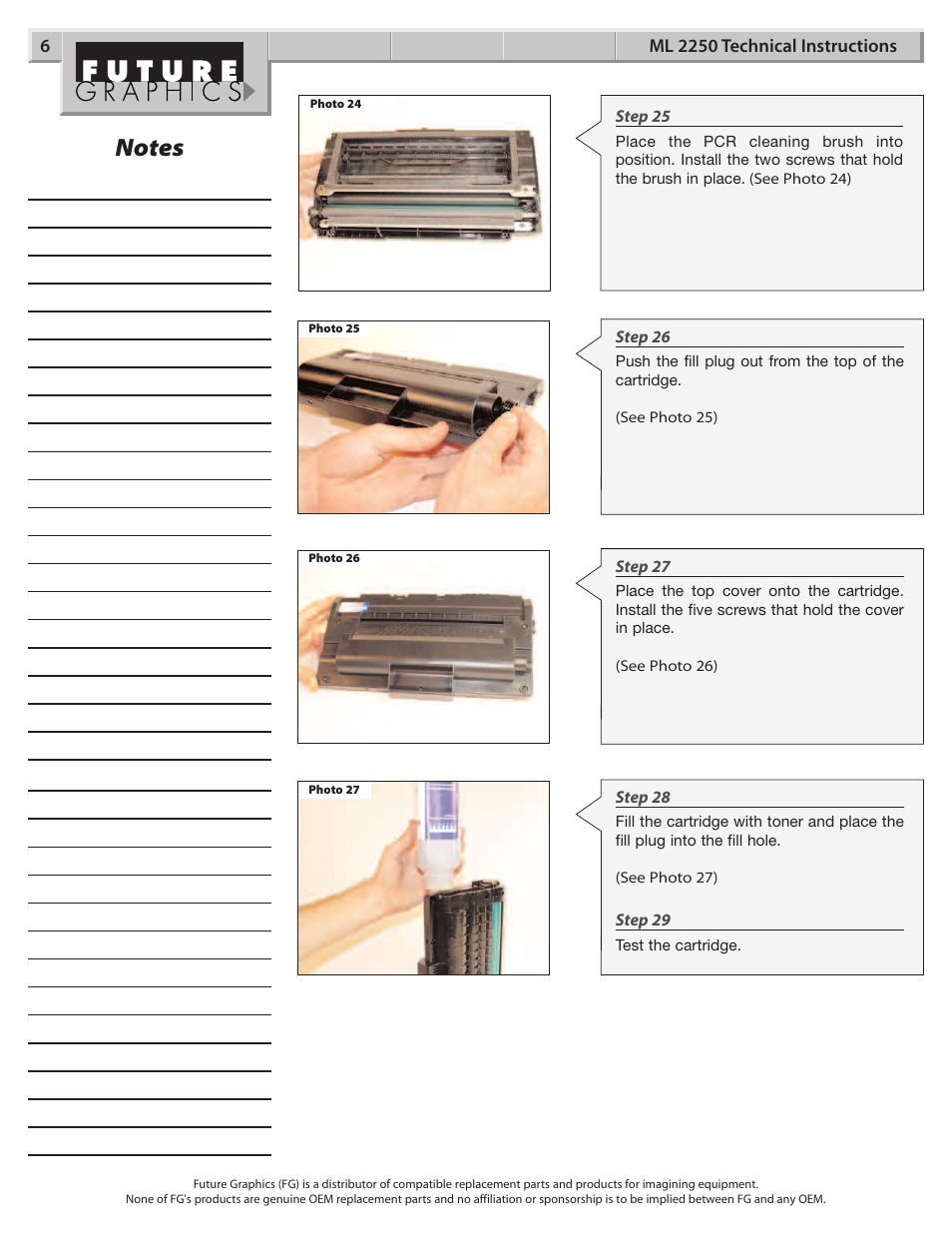 Samsung ML 2250  TI User Manual | Page 6 / 7