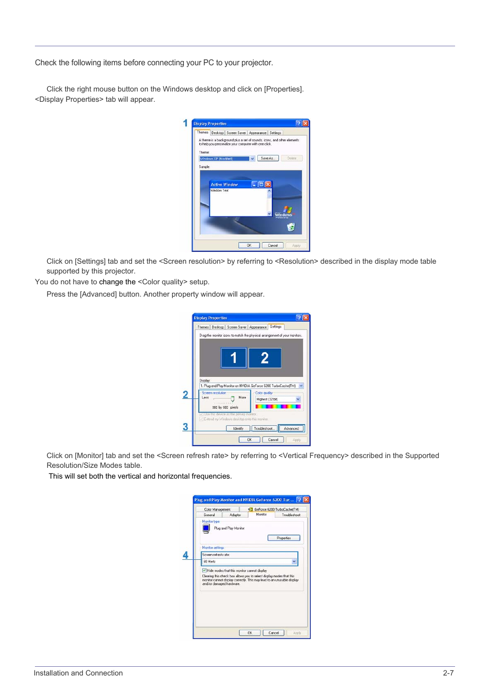 7 setting up the pc environment, Setting up the pc environment -7 | Samsung SP-P410M User Manual | Page 16 / 54