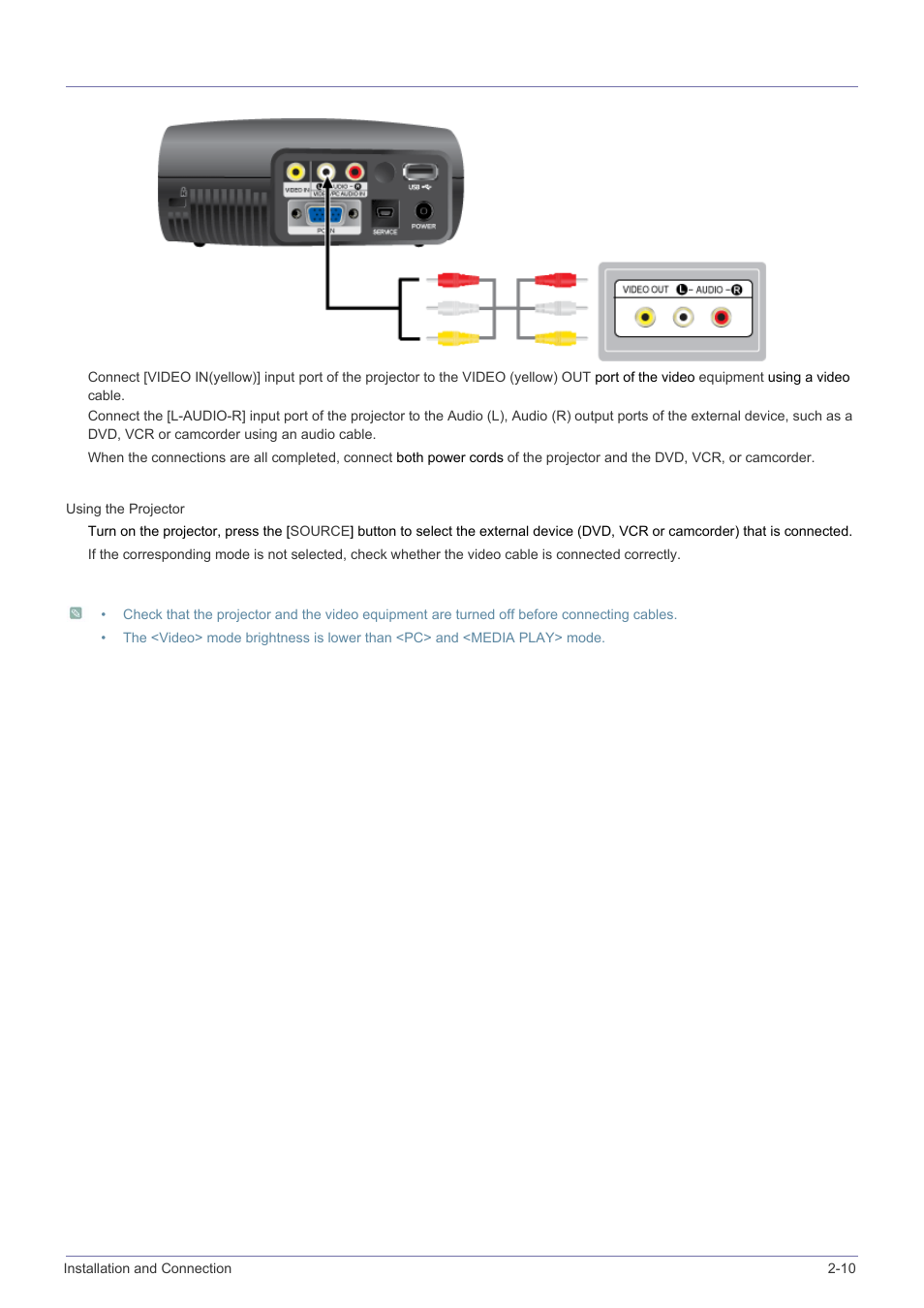Samsung SP-P410M User Manual | Page 20 / 54
