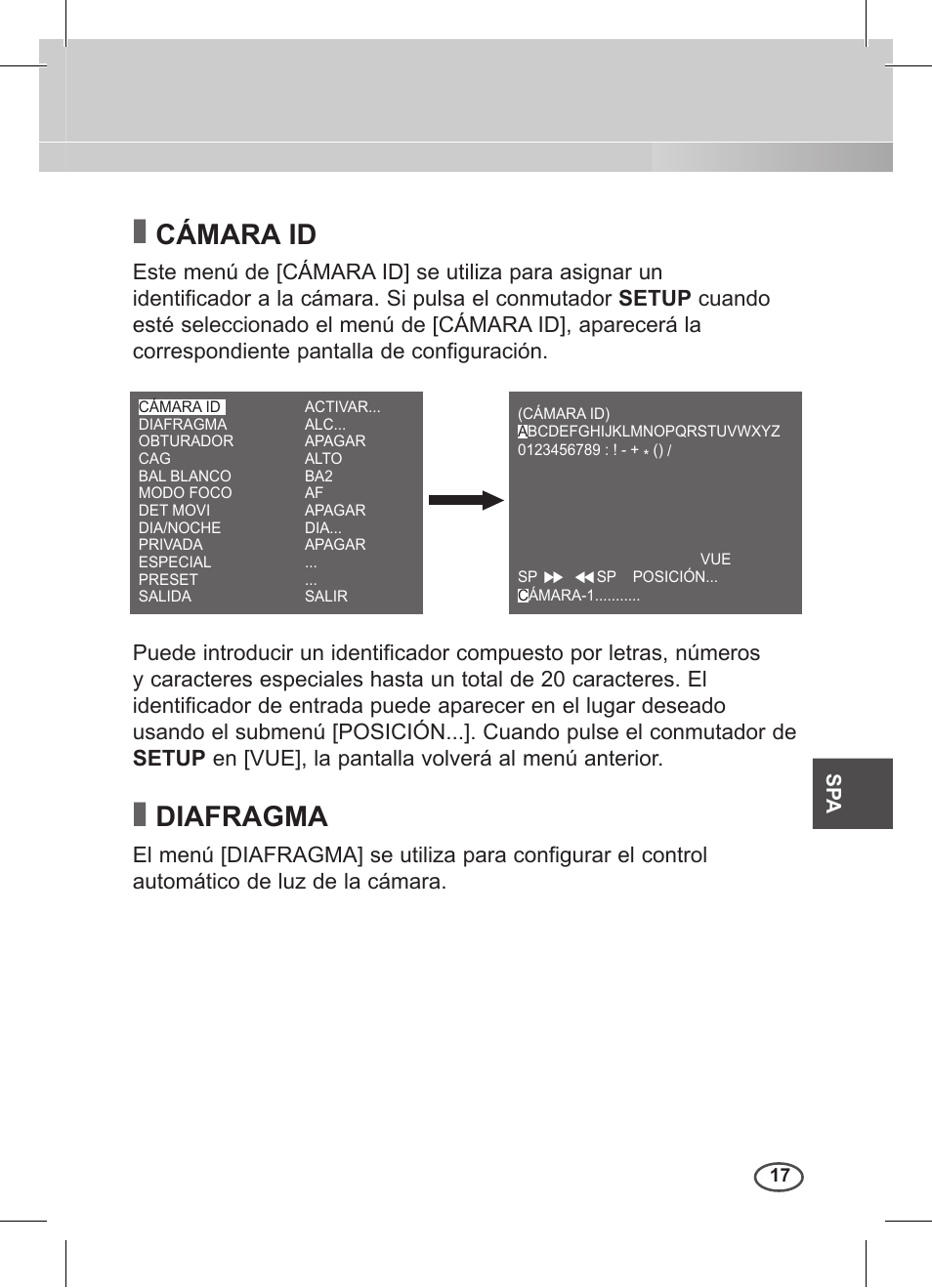 Cámara id, Diafragma | Samsung C4235(P) User Manual | Page 137 / 240