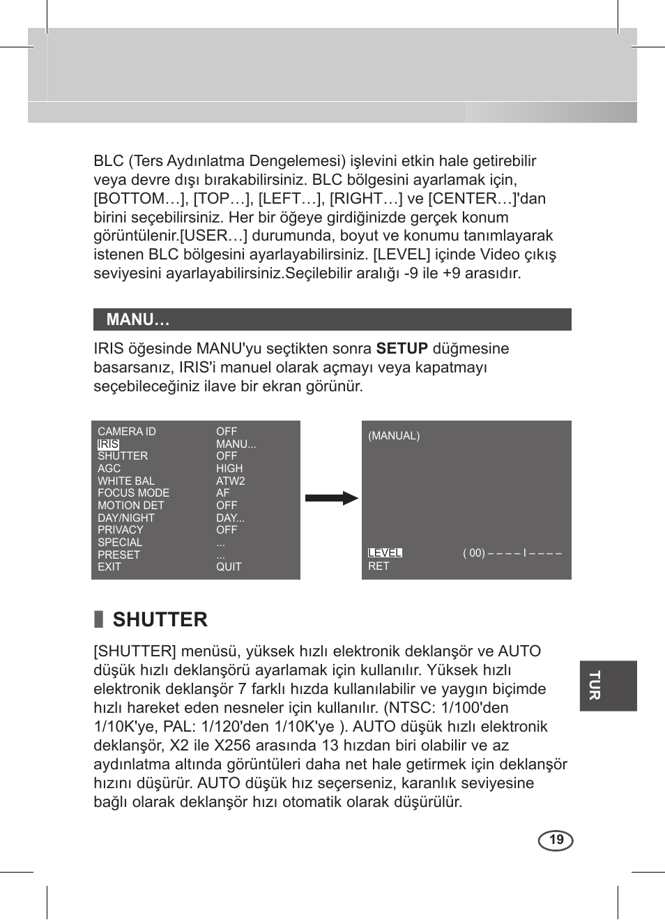 Shutter, Manu | Samsung C4235(P) User Manual | Page 219 / 240