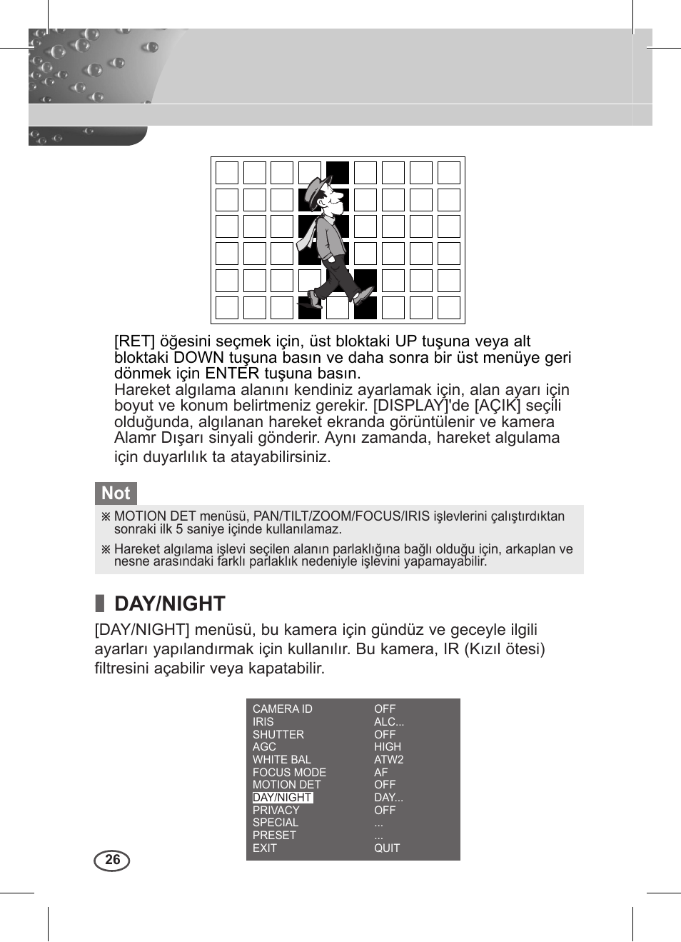 Day/night | Samsung C4235(P) User Manual | Page 226 / 240