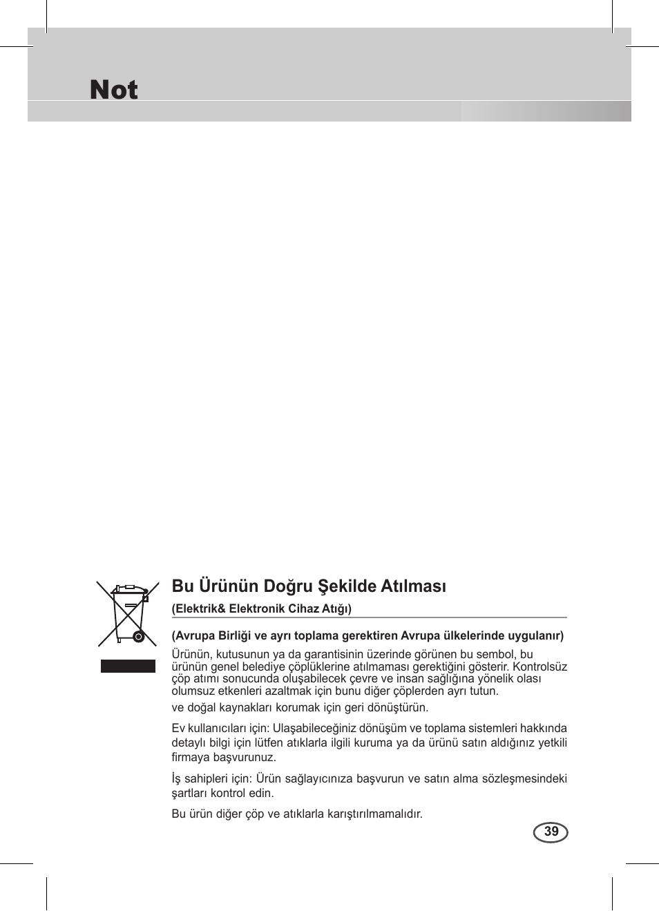 Bu ürünün doğru şekilde atılması | Samsung C4235(P) User Manual | Page 239 / 240