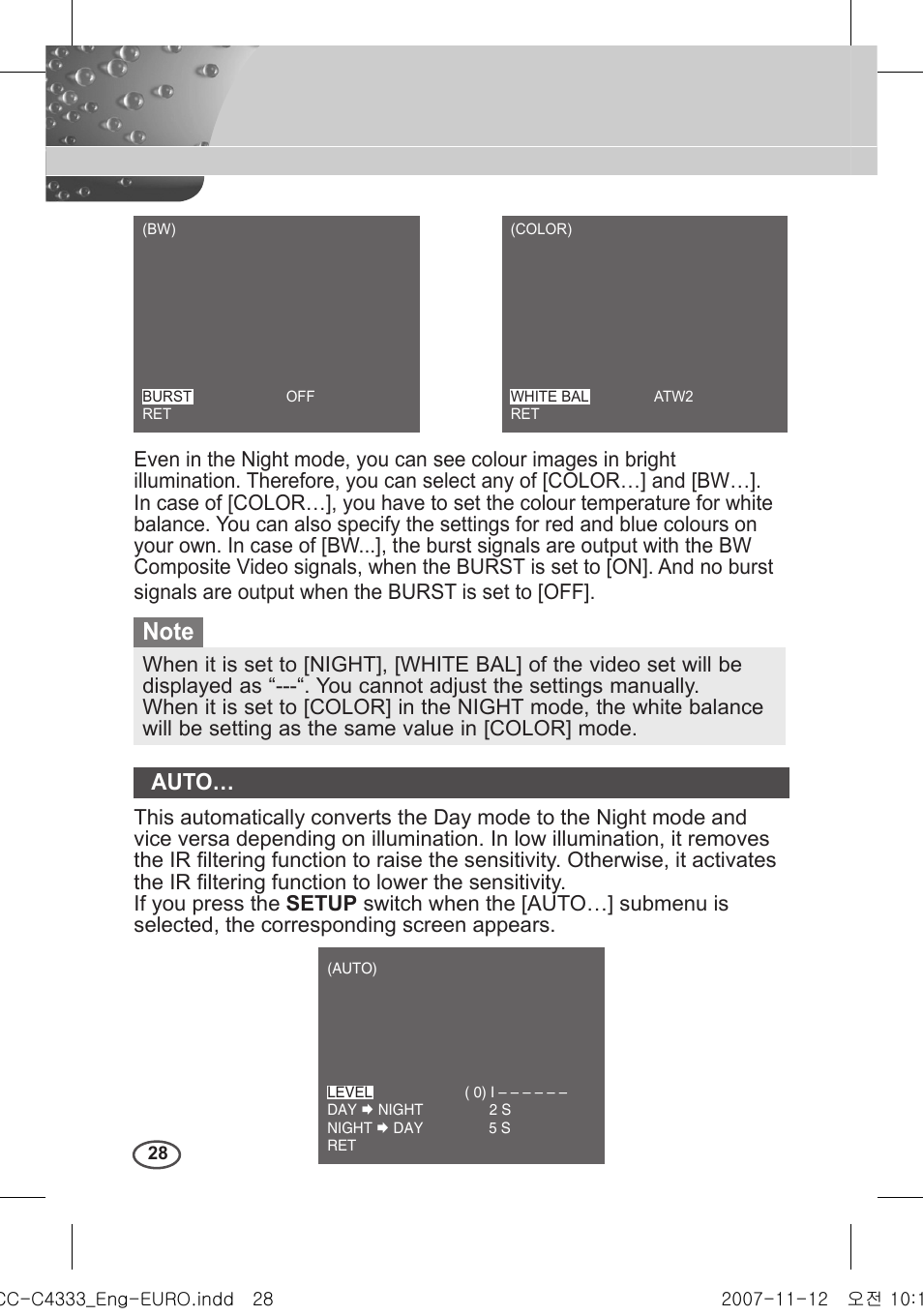 Auto | Samsung C4235(P) User Manual | Page 28 / 240
