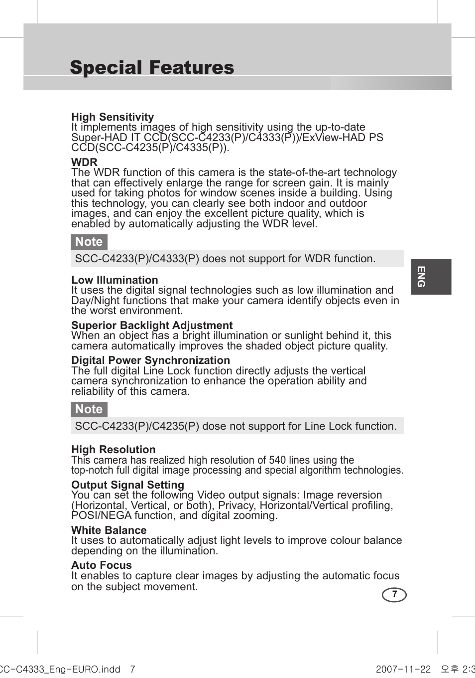 Special features | Samsung C4235(P) User Manual | Page 7 / 240