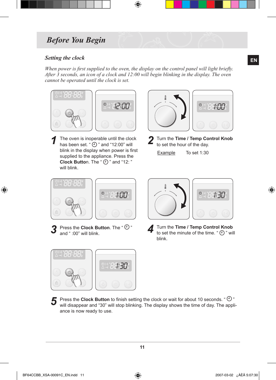 Before you begin | Samsung BF64CCBB User Manual | Page 13 / 42