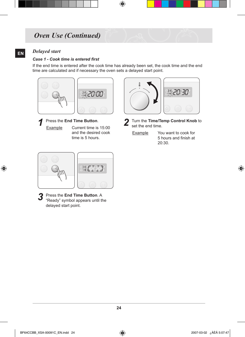 Oven use (continued) | Samsung BF64CCBB User Manual | Page 26 / 42