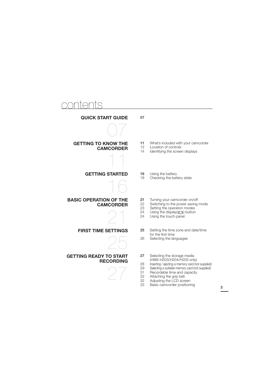 Samsung HMX-H204SN User Manual | Page 15 / 145