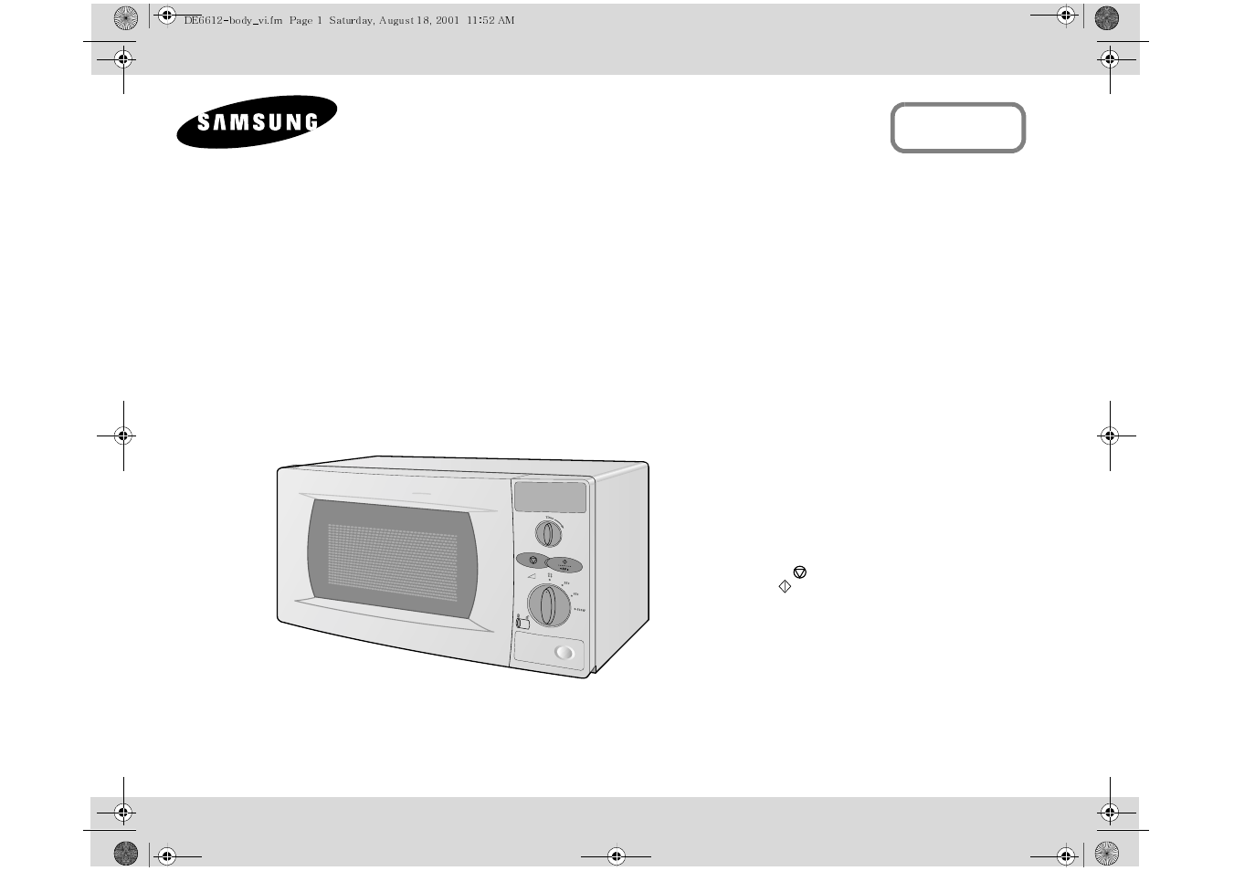 Samsung DE6612 User Manual | 12 pages