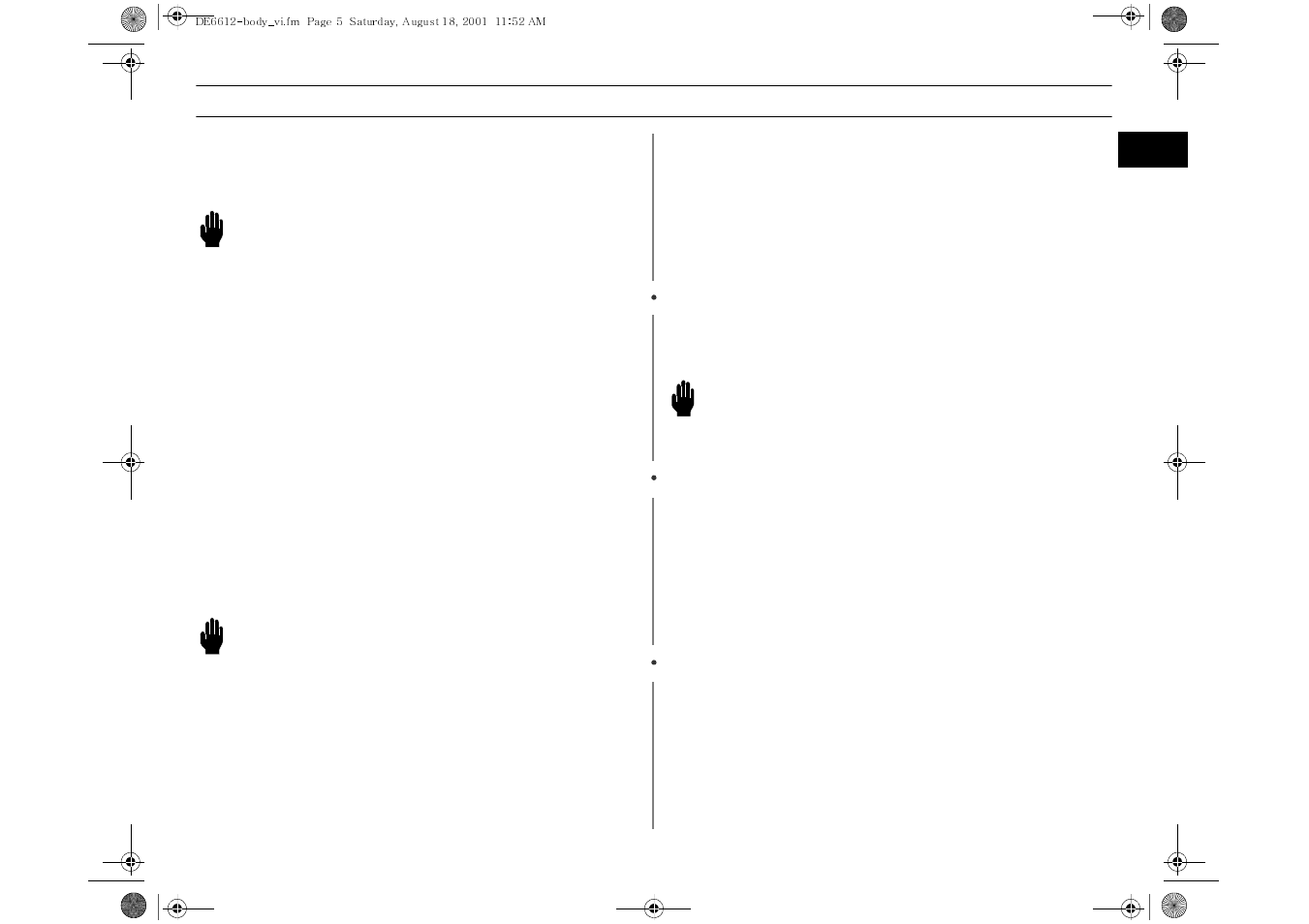Warning, Precaution, Safety requirements for installation | Electrical wiring, Battery | Samsung DE6612 User Manual | Page 5 / 12