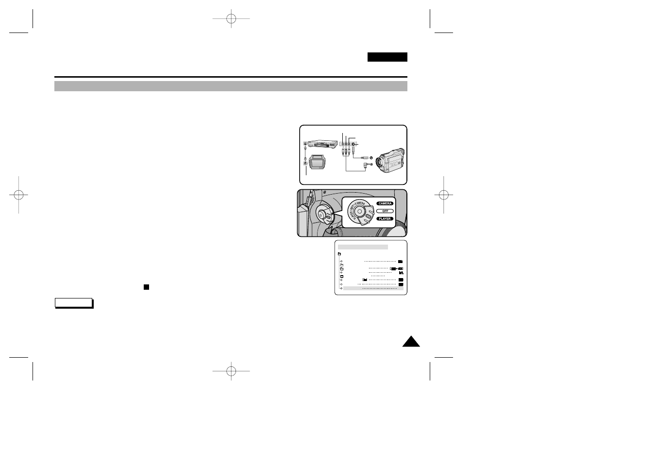 Recording in player mode, M u lt i | Samsung VP-D26  EN User Manual | Page 77 / 107