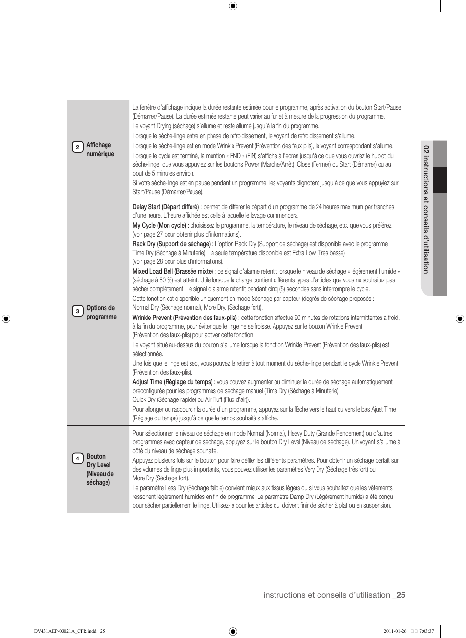 Samsung DV431AG User Manual | Page 105 / 120