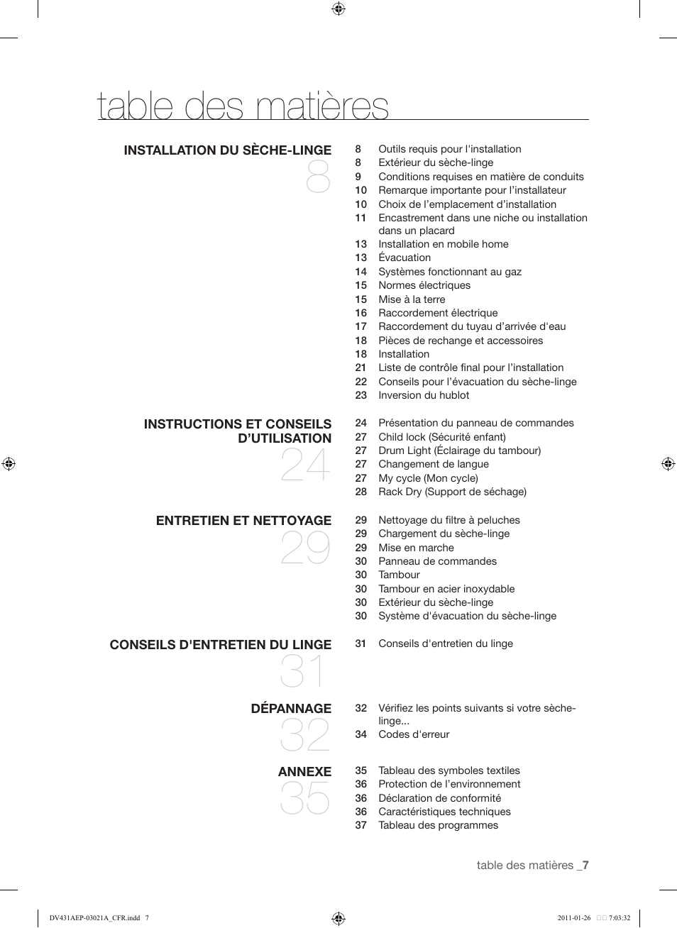 Samsung DV431AG User Manual | Page 87 / 120