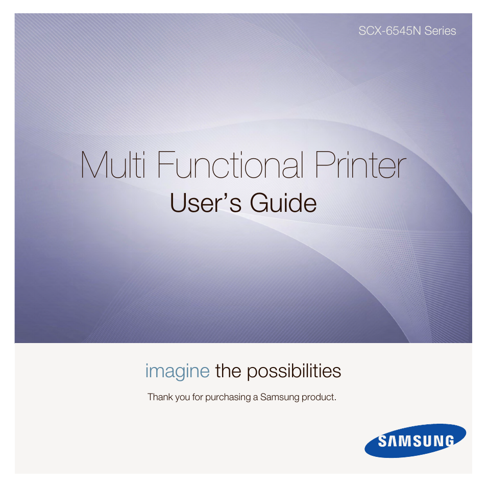 Samsung SCX-6545N User Manual | 190 pages