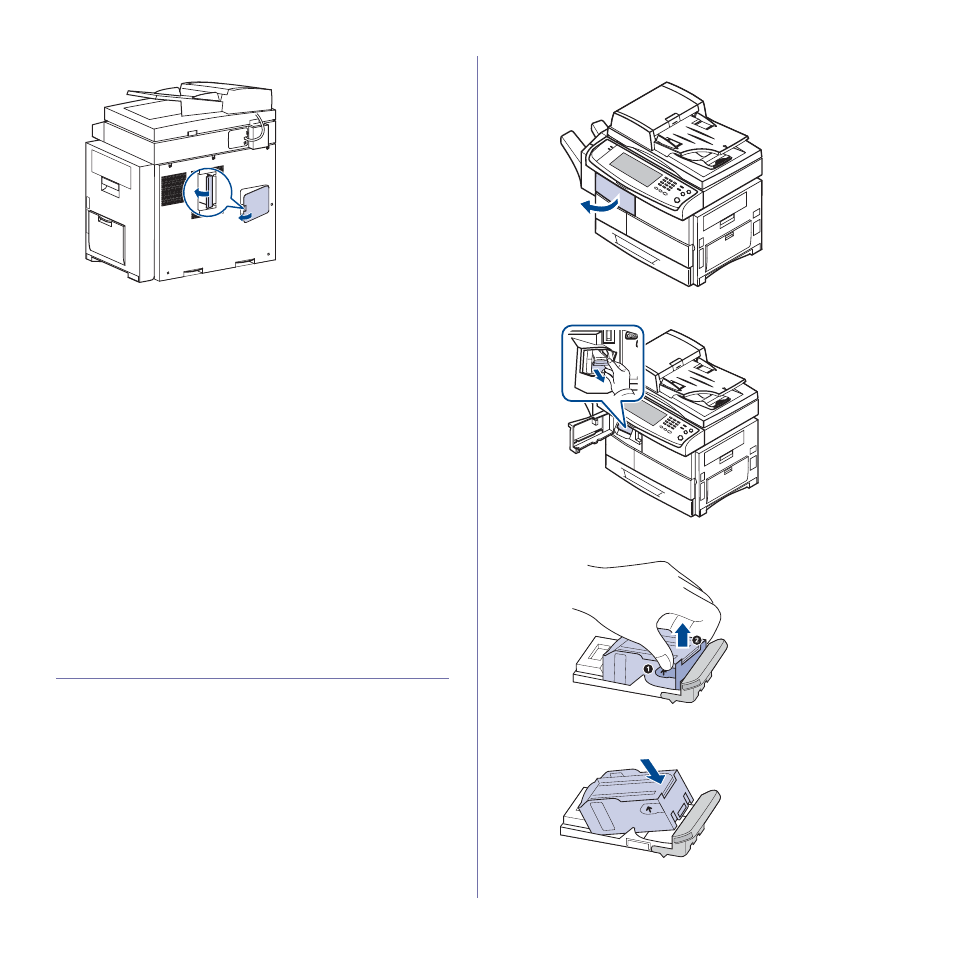 Replacing the stapler, 124 replacing the stapler | Samsung SCX-6545N User Manual | Page 125 / 190