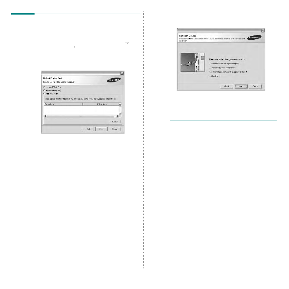 Reinstalling printer software | Samsung SCX-6545N User Manual | Page 151 / 190