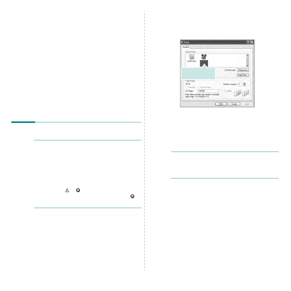 Basic printing, Printing a document | Samsung SCX-6545N User Manual | Page 153 / 190