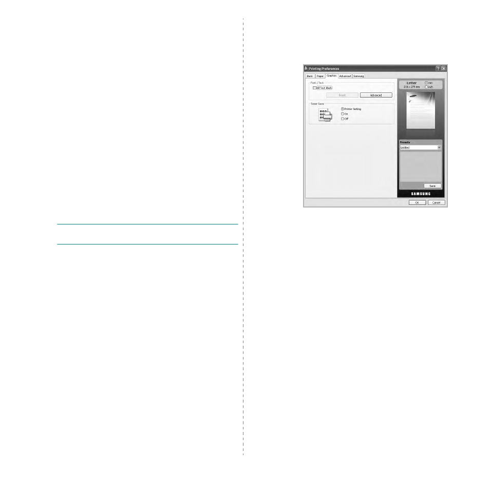 Graphics tab | Samsung SCX-6545N User Manual | Page 156 / 190