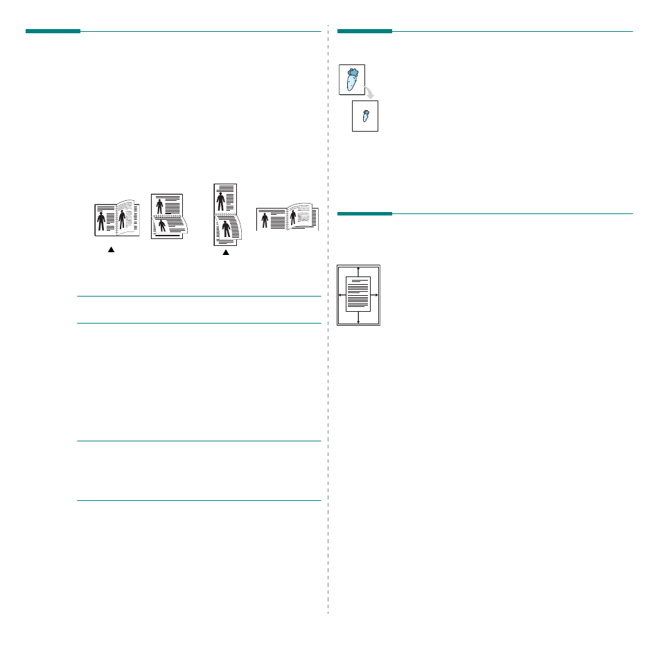 Printing on both sides of paper, Change percentage of your document, Fitting your document to a selected paper size | Samsung SCX-6545N User Manual | Page 161 / 190