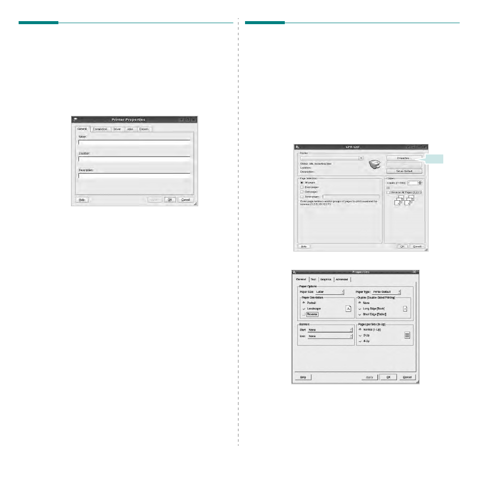 Configuring printer properties, Printing a document, Printing from applications | Samsung SCX-6545N User Manual | Page 177 / 190